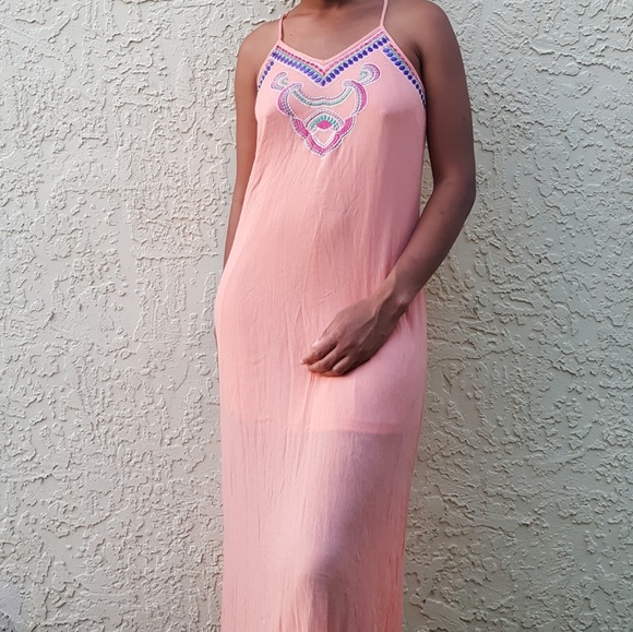 West 36th  BOHEMIAN PEACH MAXI - Picture 4 of 8